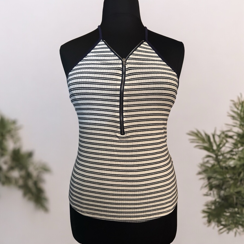 Small spaghetti strap with front zipper by Nine